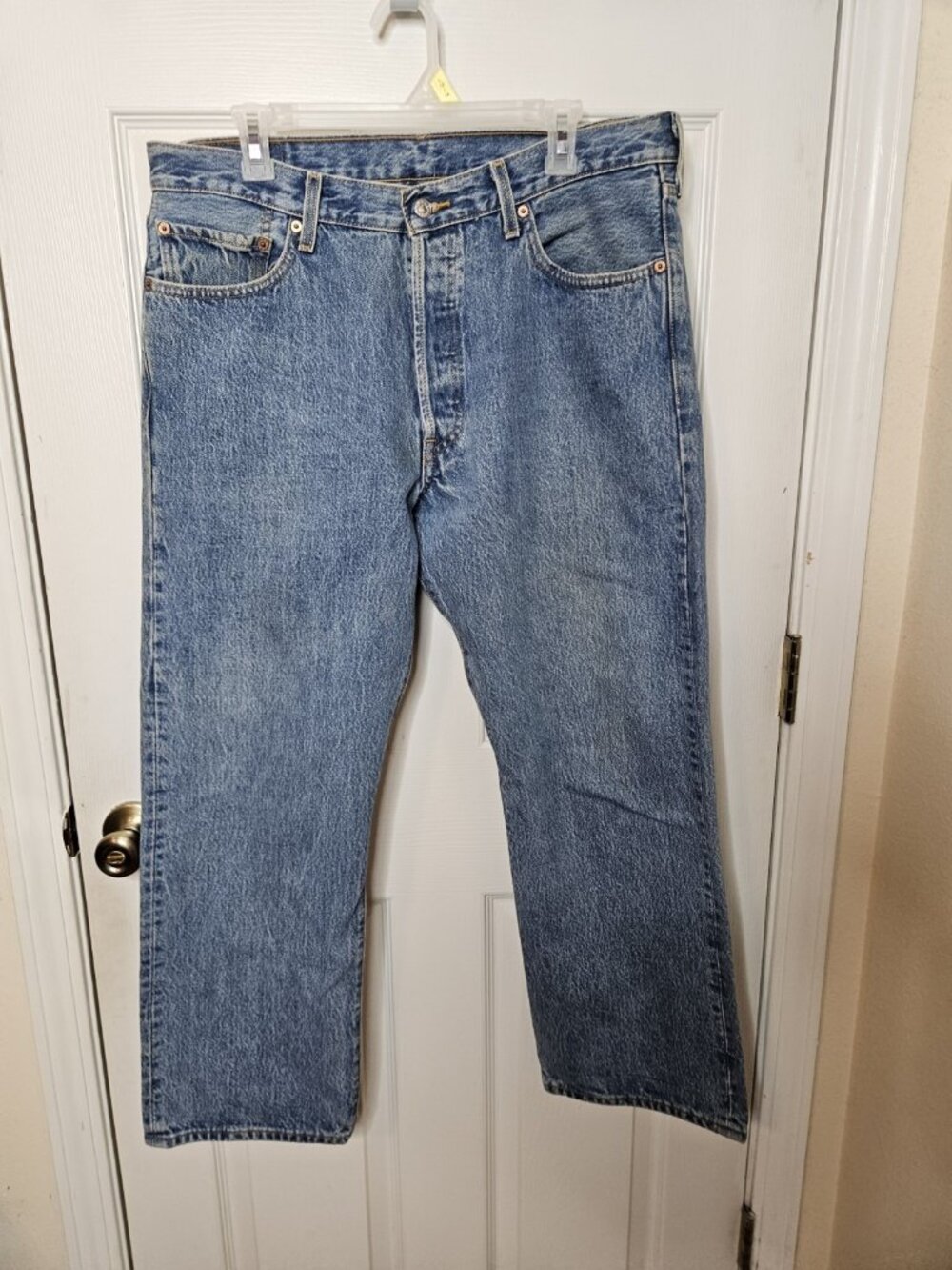 Levis 501 Original Fit Jeans Mens 36x29 Made In EGYPT Denim Straight Leg